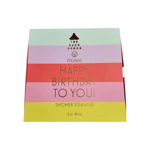 NEW 4 Musee Bath's "Happy Birthday to You!" Shower Steamers - Picture 2 of 4
